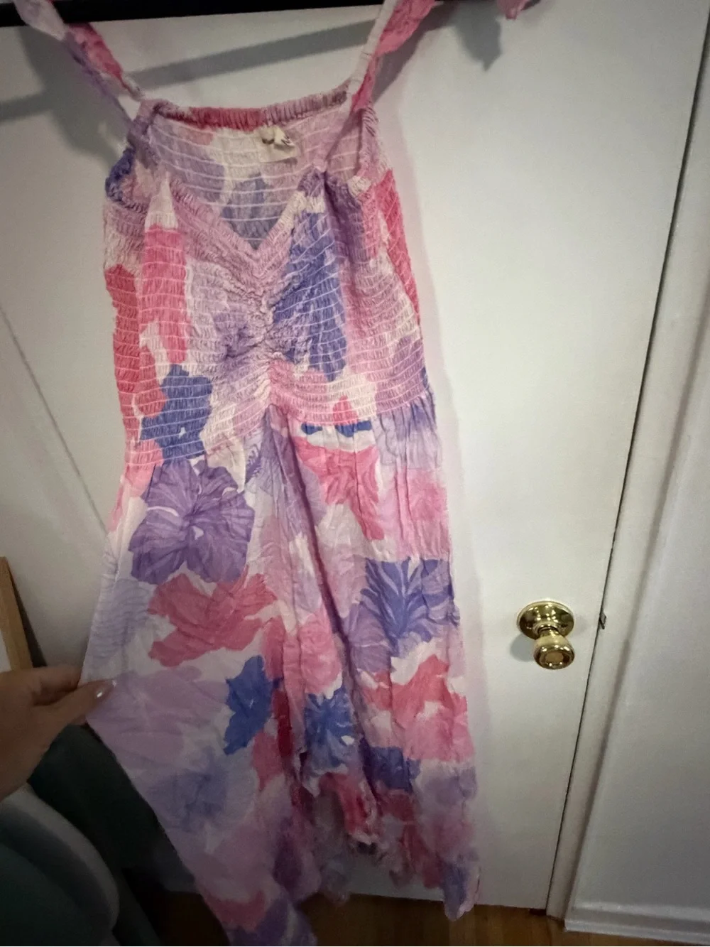 Tiare Hawaii Pink & Purple Floral Women’s Dress one size fits all